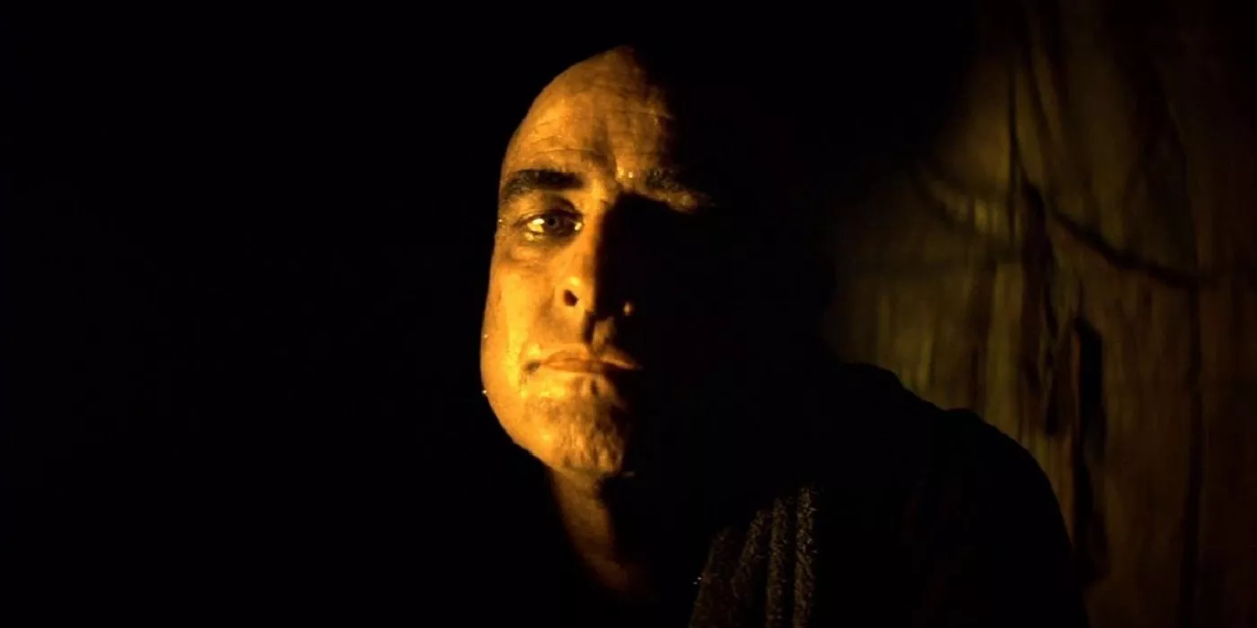Kurtz emerges from the shadows in Apocalypse Now