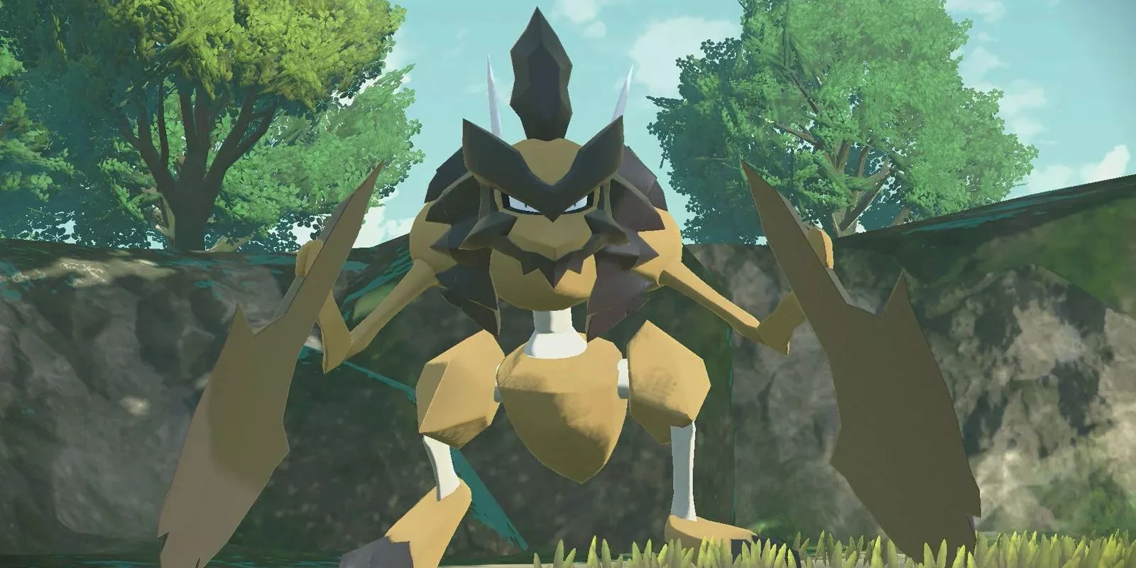 Kleavor readies for battle in Pokemon Legends: Arceus.