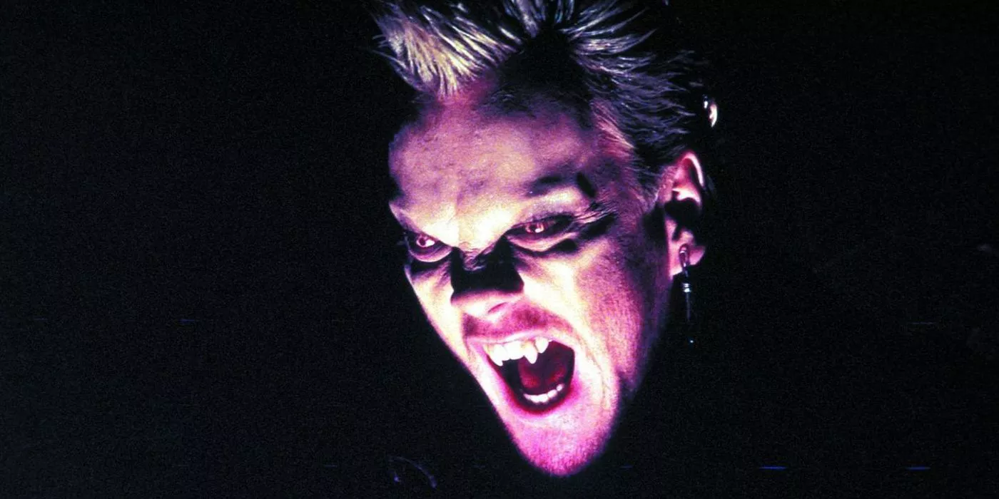 David (Kiefer Sutherland) from The Lost Boys bares his fangs