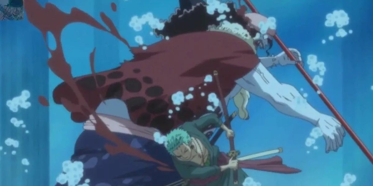 Zoro corta a Hody Jones