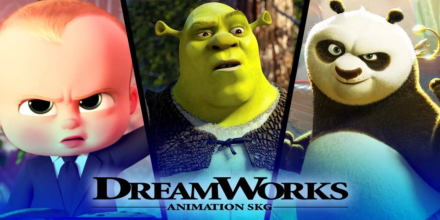 The Boss Baby, Shrek and Po from Kung Fu Panda