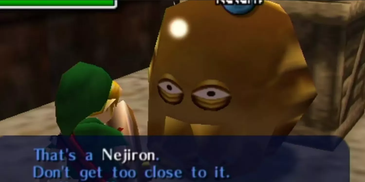 Link encounters a Nejiron in The Legend of Zelda: Majora's Mask.