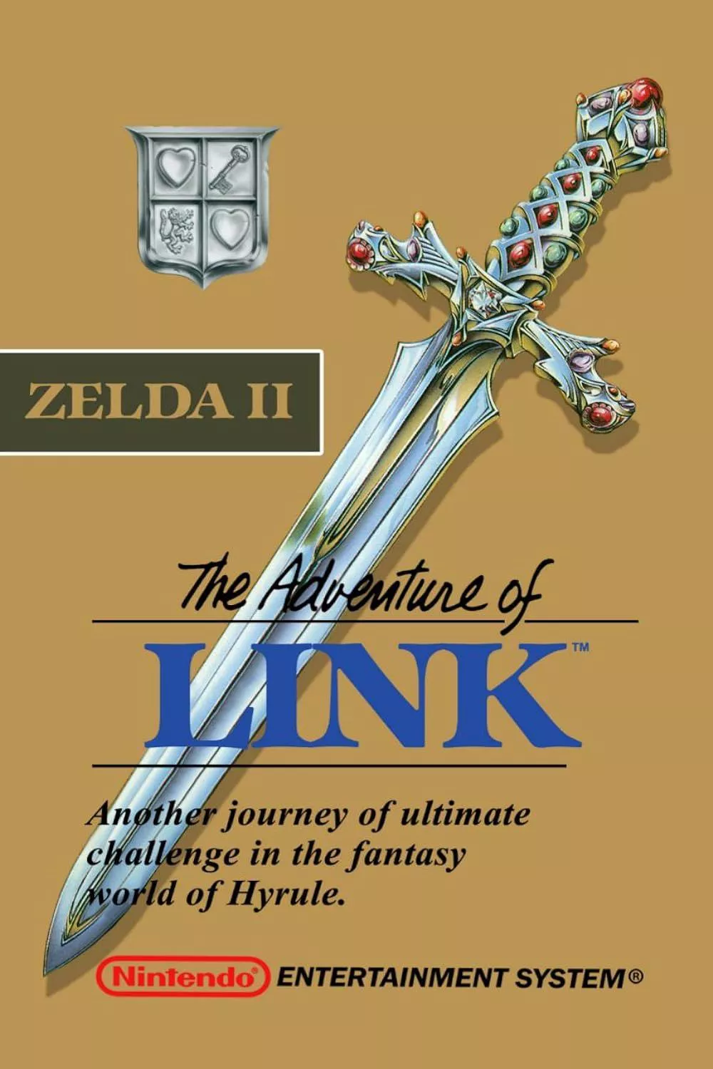 El póster de Zelda II: The Adventure of Link