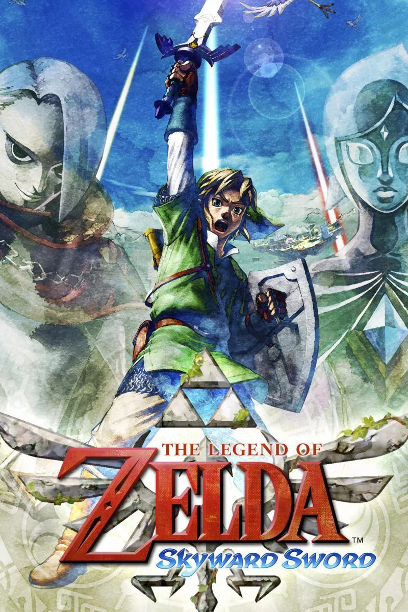La carátula de The Legend of Zelda: Skyward Sword