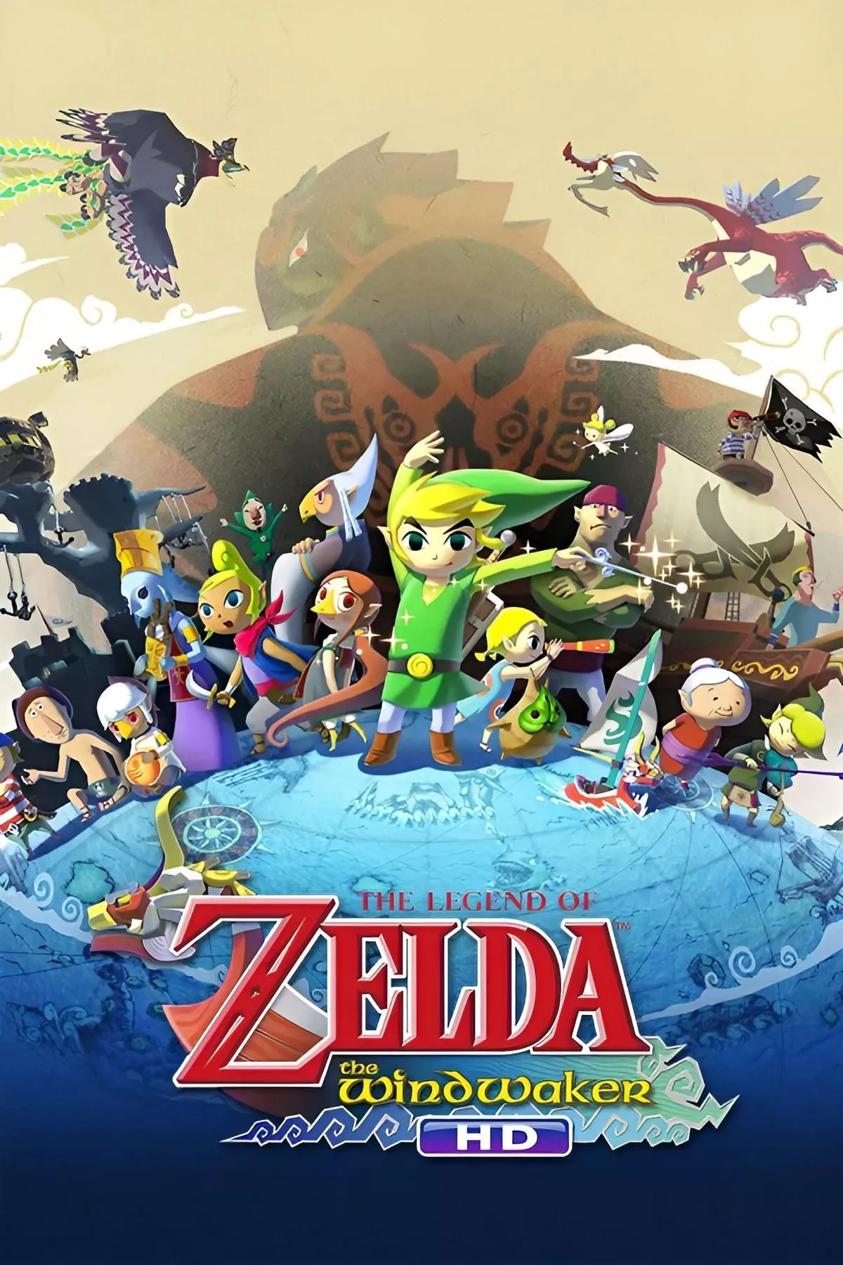 La carátula de The Legend of Zelda Wind Waker HD