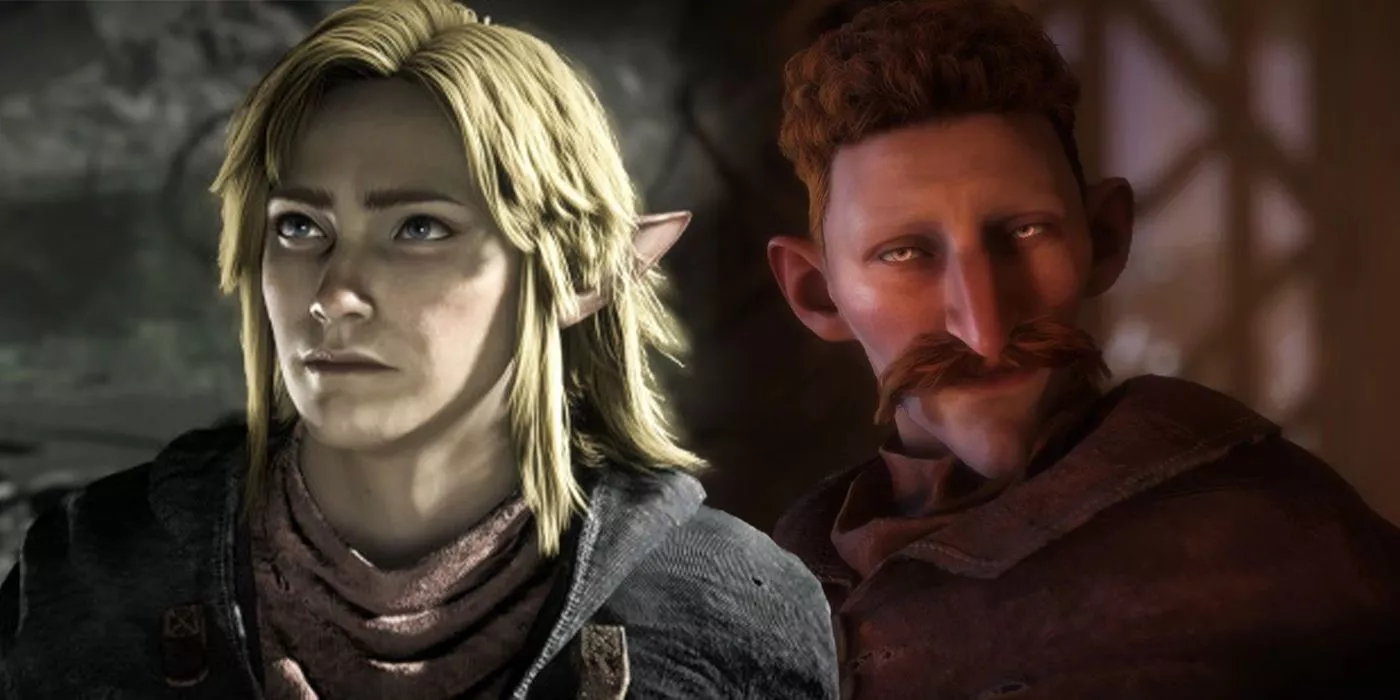Link and Nigel Thronberry characters in Dragon Age: The Veilguard
