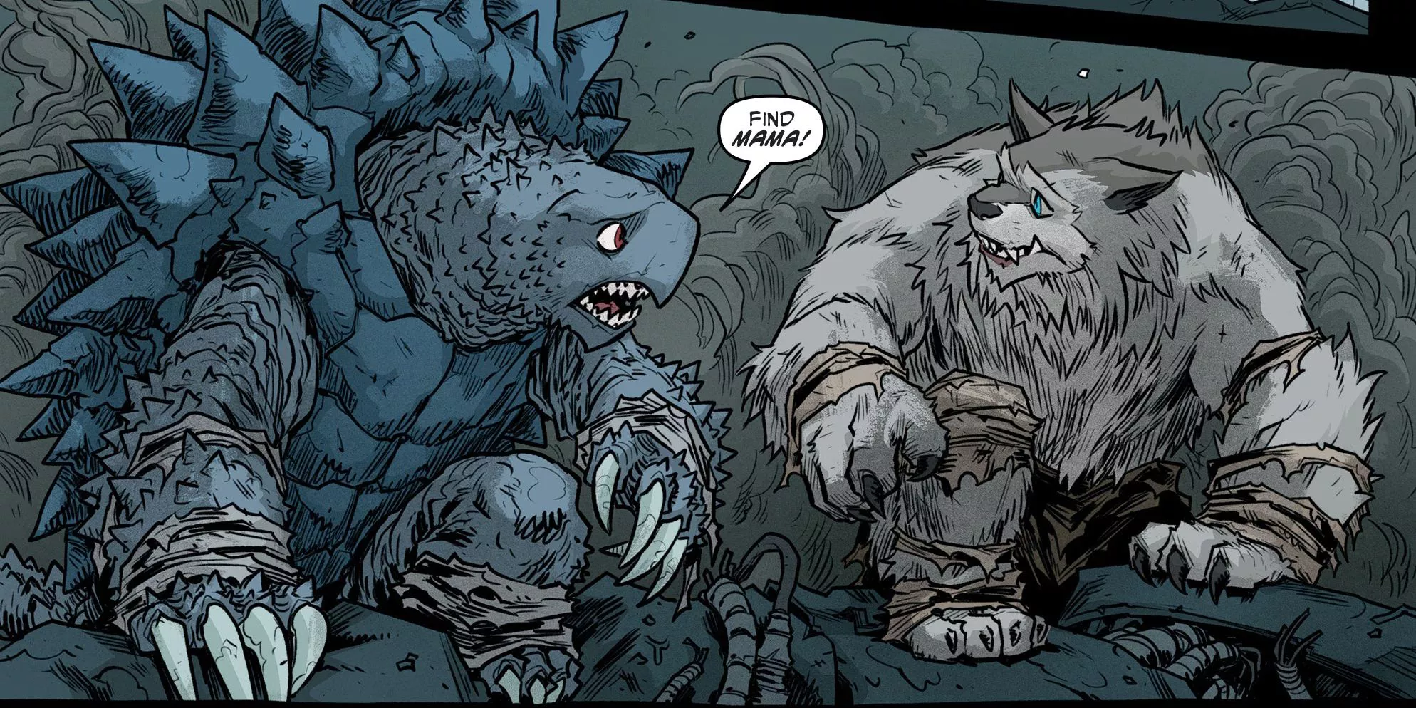 Tokka y Rahzar de los cómics IDW TMNT
