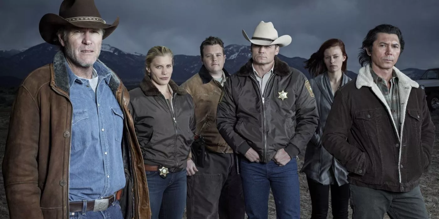 All the main characters in Longmire stand together