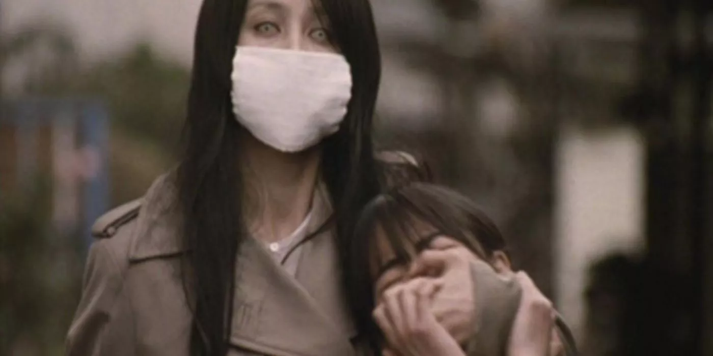 Kuchisake-onna secuestra a un niño en Carved The Slit Mouthed Woman