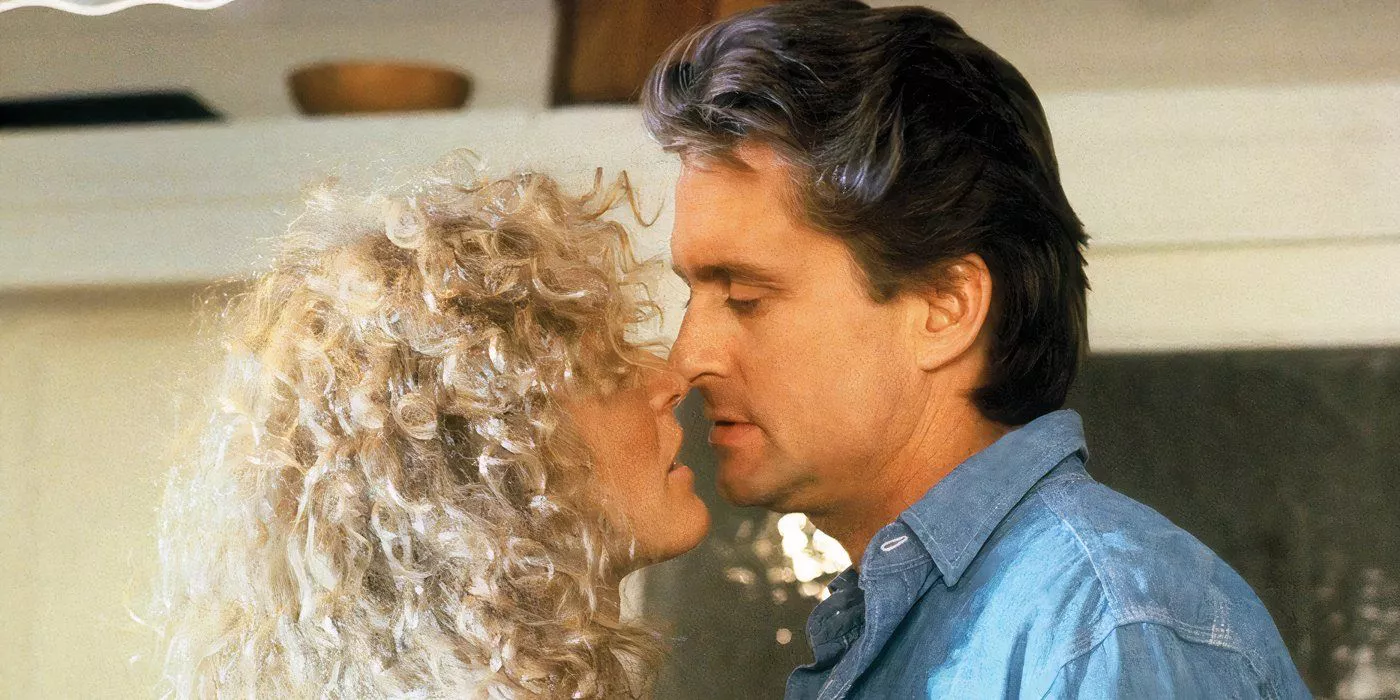 Dan Gallagher and Alex Forrest are looking lovingly at each other in Fatal Attraction