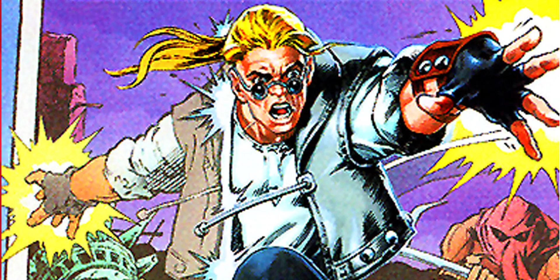 Sketch Turner battles evil.