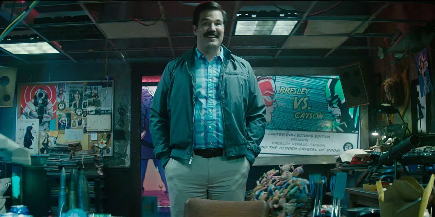 Peter Wisdom (Rob Delaney) introduces himself in Deadpool 2