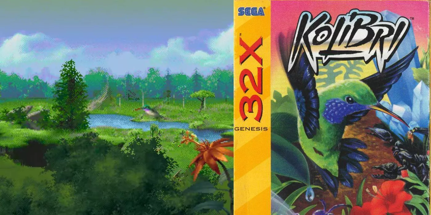 A hummingbird flies over the jungle in Kolibri.