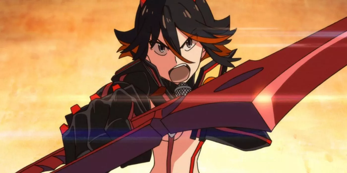 Ryuko Matoi wielding her Scissor Blade in Kill La Kill.
