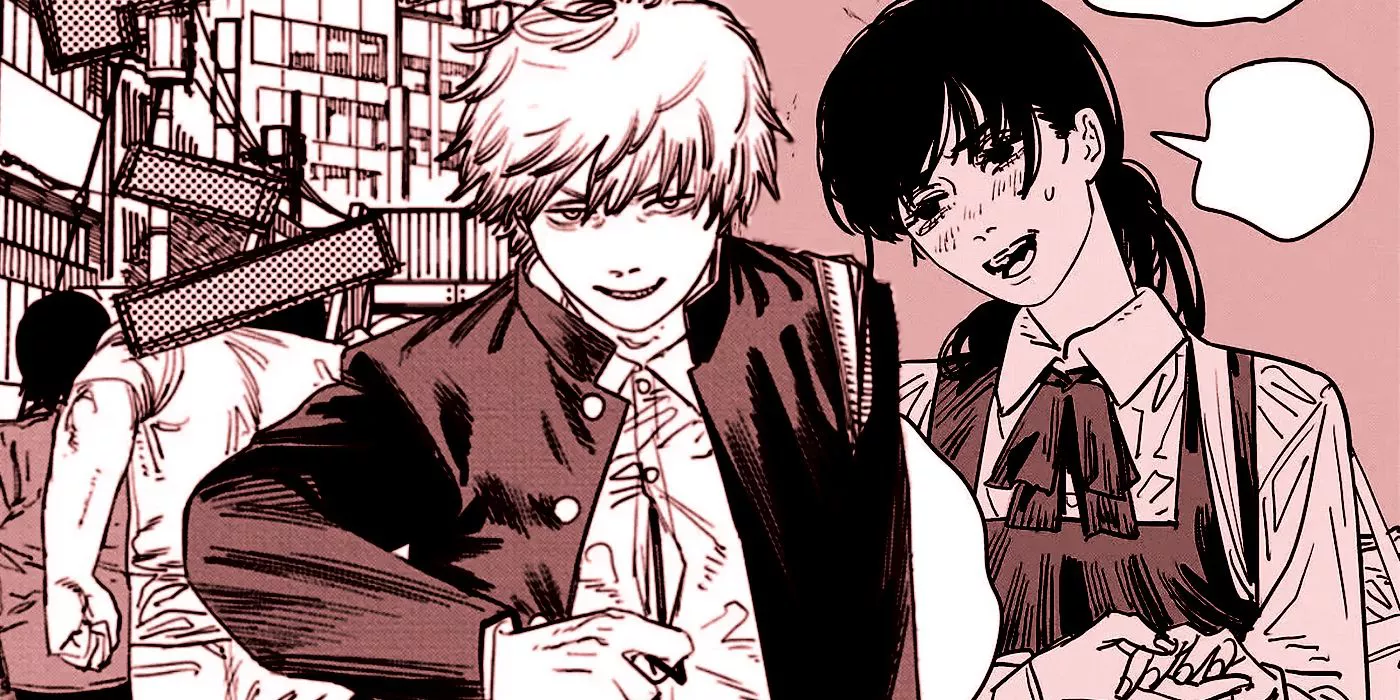 Denji and Asa Chainsaw Man Academy Arc Manga
