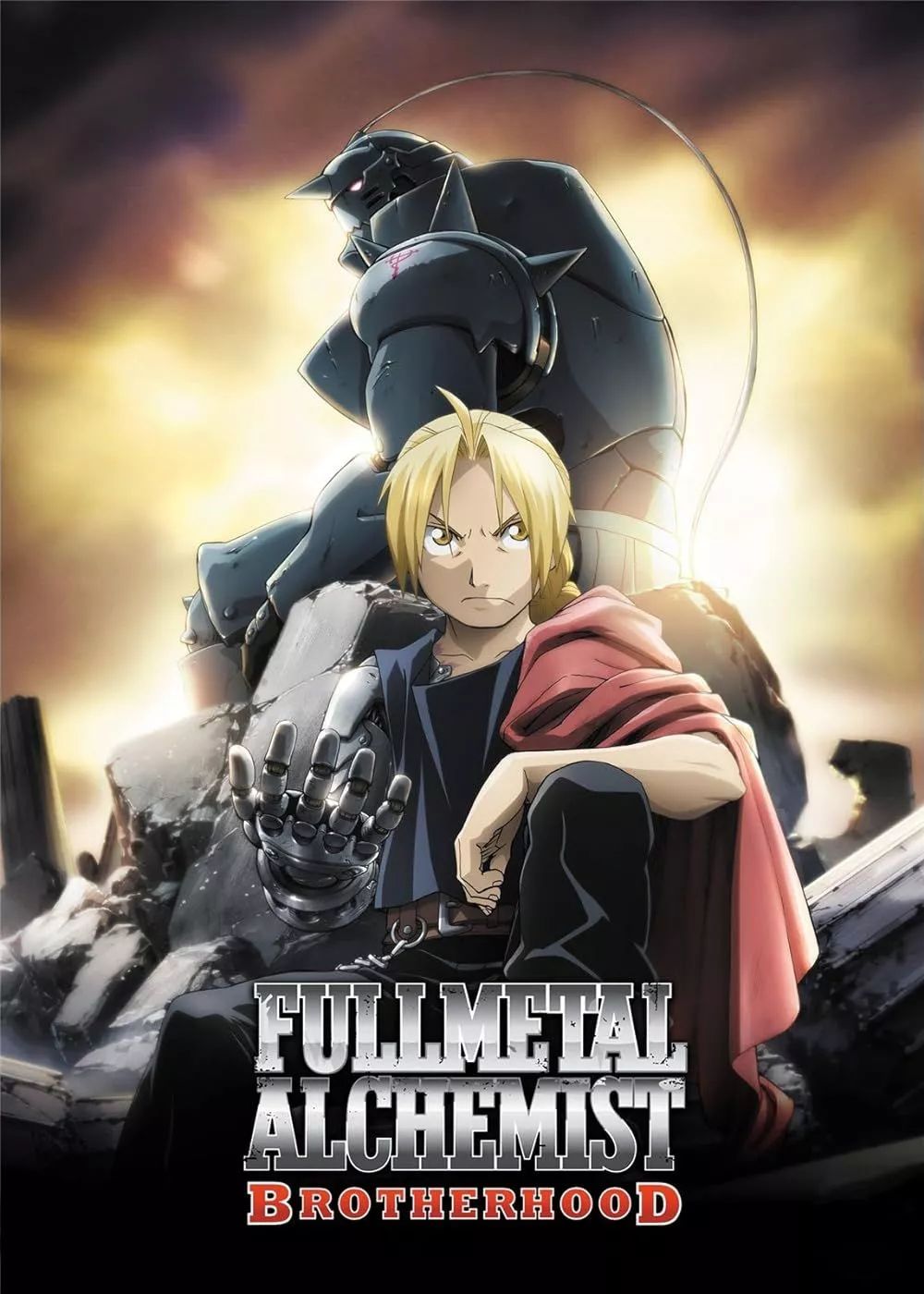 Edward y Alphonse Elric en el poster de Fullmetal Alchemist: Brotherhood.