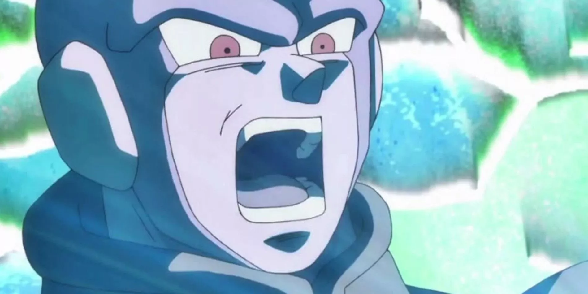Hit parece asustado durante su batalla con Goku en Dragon Ball Super.