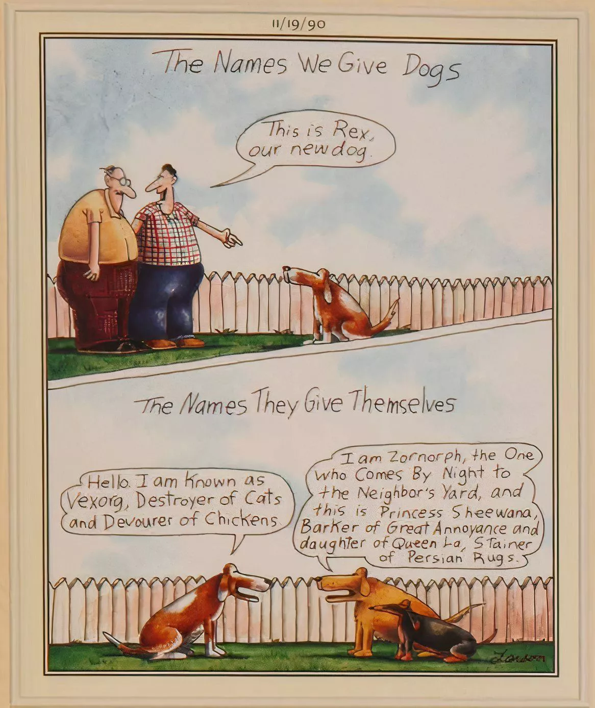 Dogs name themselves very different names than what their owners name them.