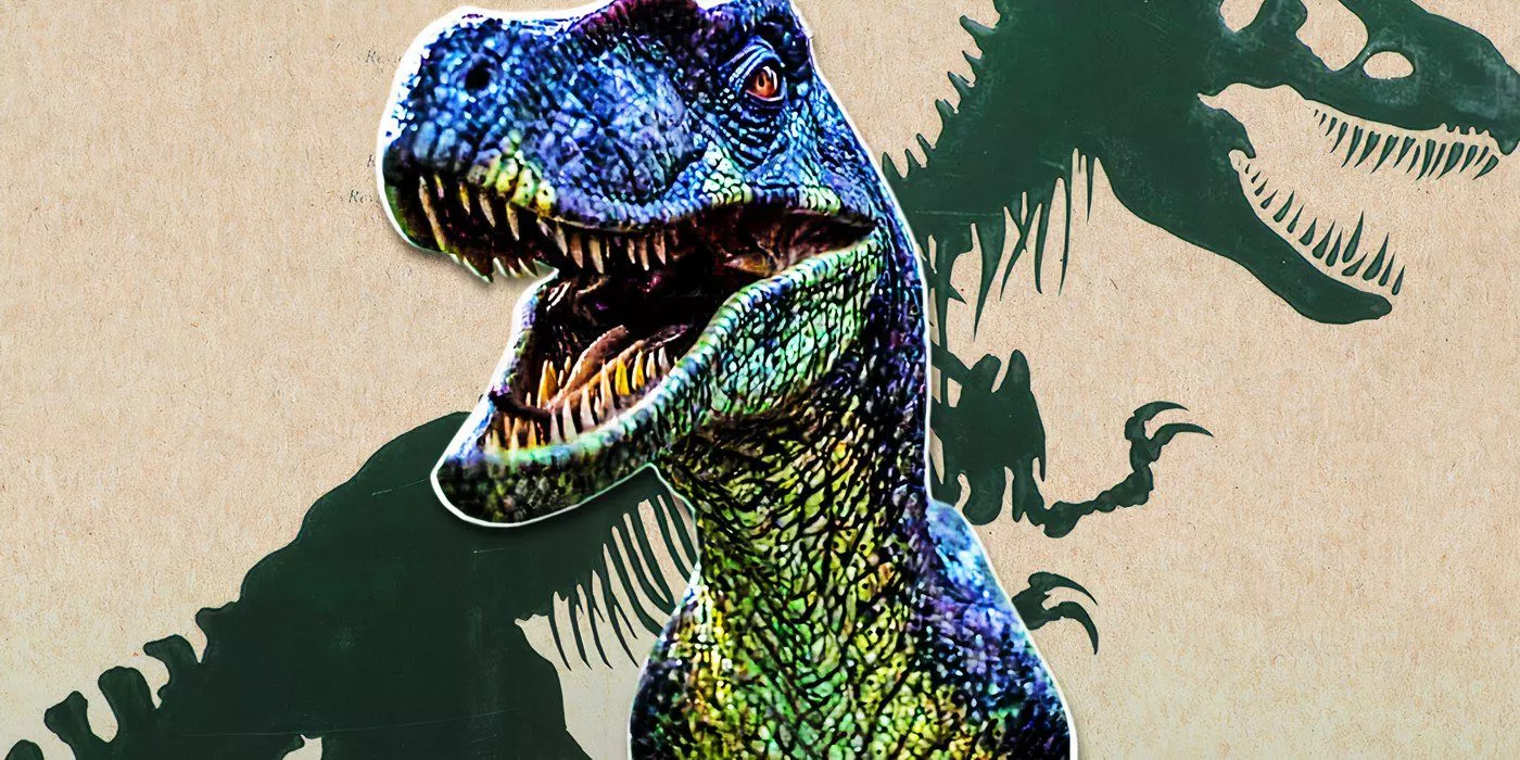 Imágenes de Malcolm, un T. Rex y un Raptor de The Lost World