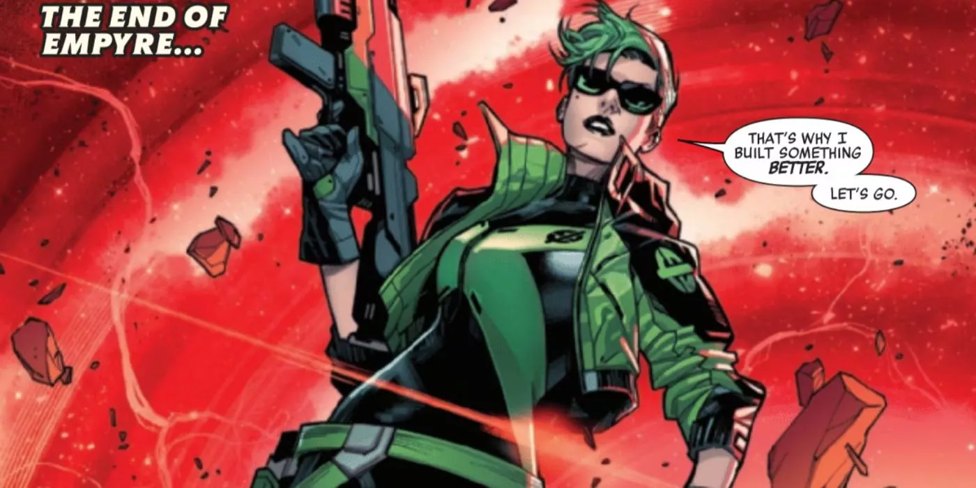 Abigail Brand during the Empyre event in Marvel Comics