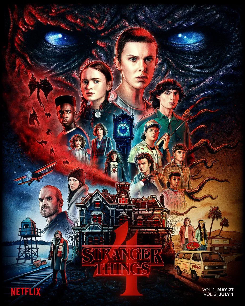 Póster de Stranger Things de Netflix