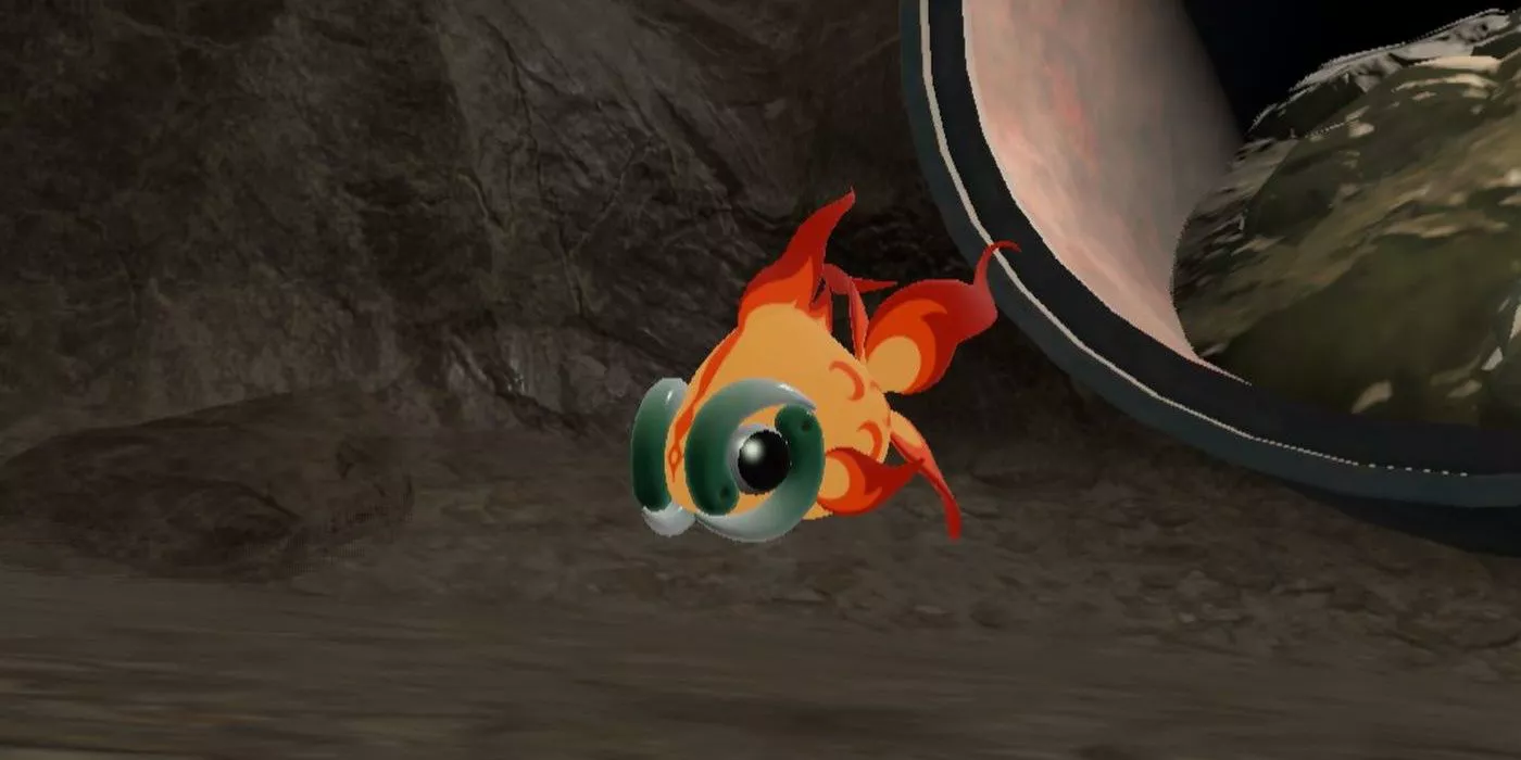 Chi-Yu ready for battle outside its shrine in Pokémon Scarlet & Violet.