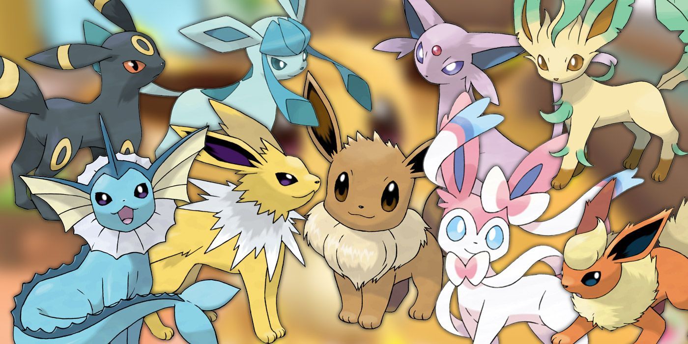 Cada evolución de Eevee en Pokémon, clasificada por su ternura