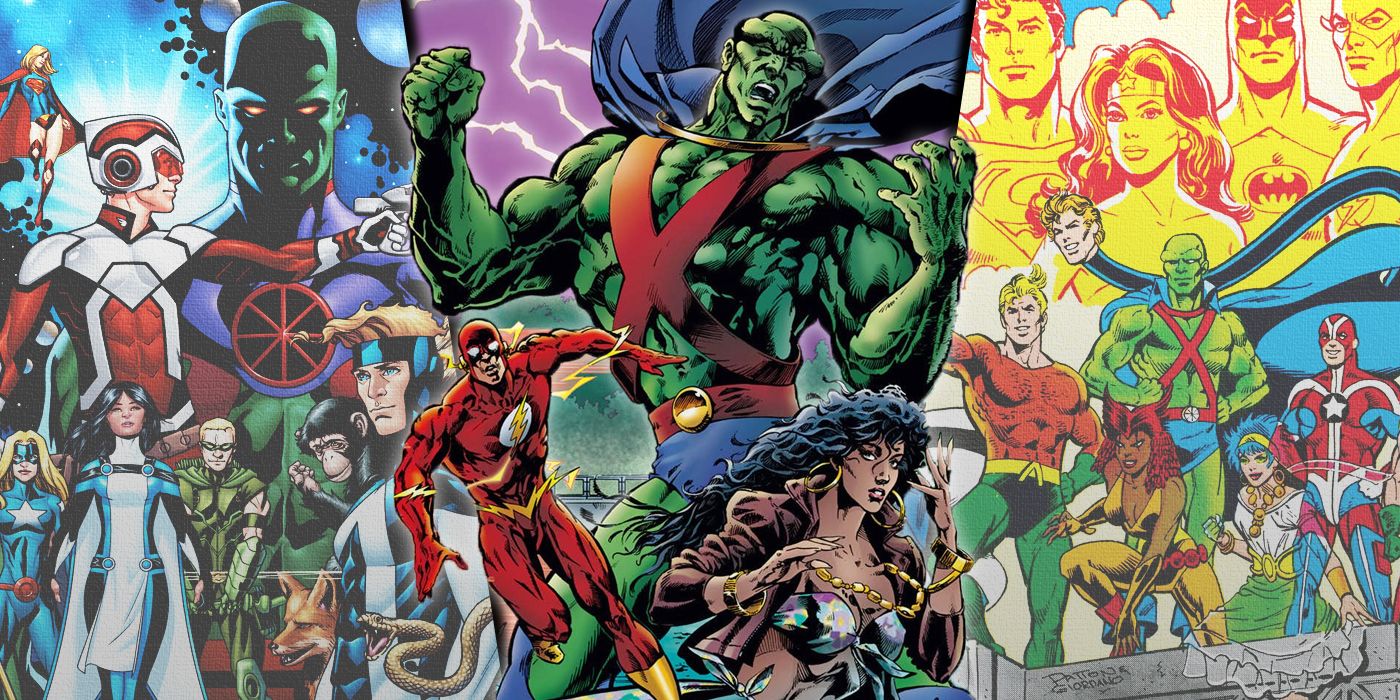 Cada equipo de la Liga de la Justicia liderado por el Hombre Martiano