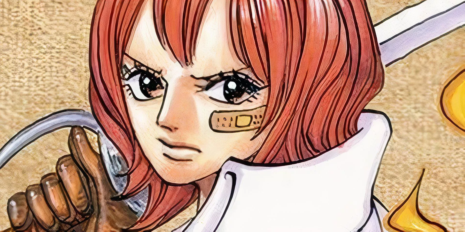 Isuka en la portada de la novela de One Piece