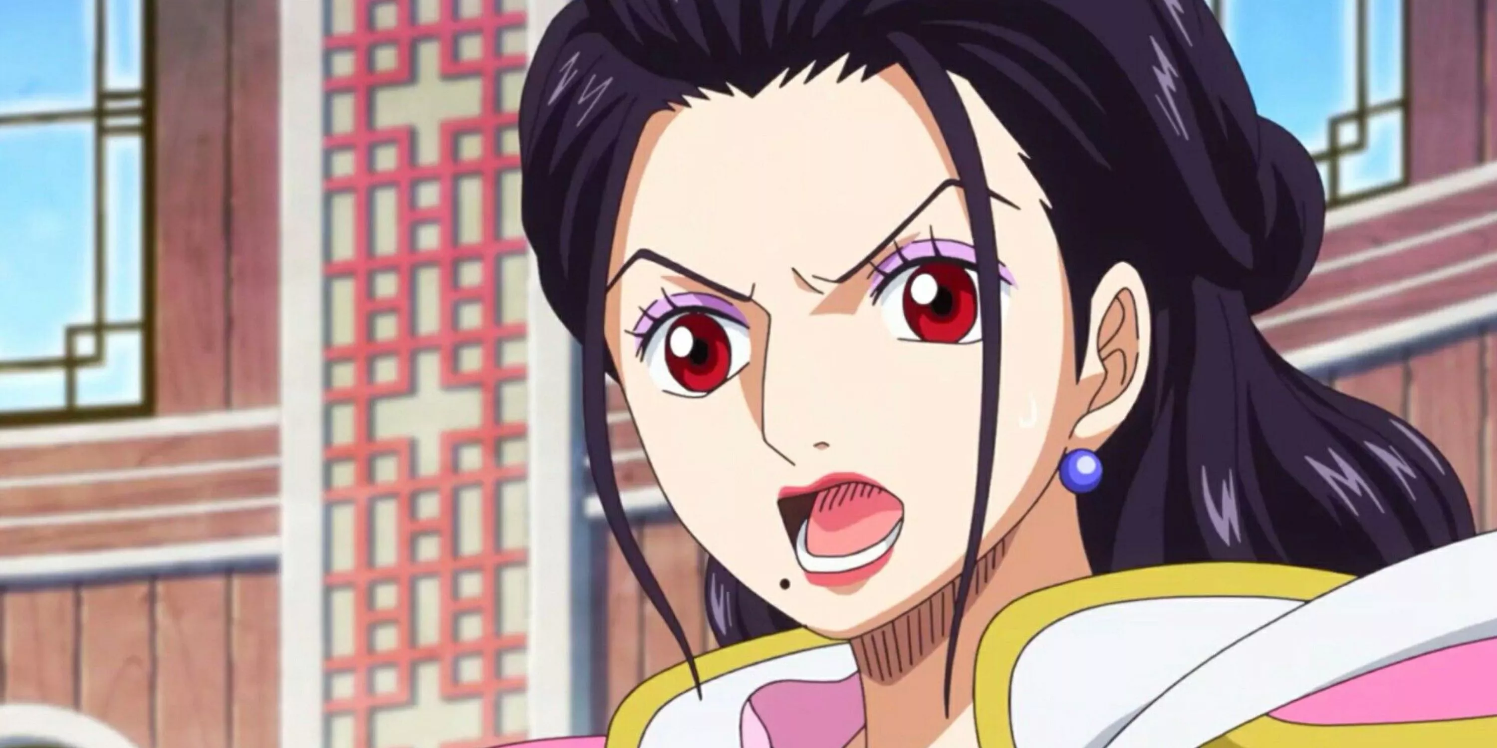 Gion, una Vicealmirante femenina de los Marines, durante One Piece post-timeskip