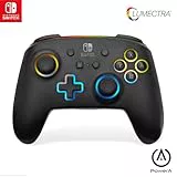 Powera Enhanced Wireless Controller For Nintendo Switch With Lumectra, Wireless Video Game Controller, Gaming Controller, Officially Licensed, Rgb Controller
