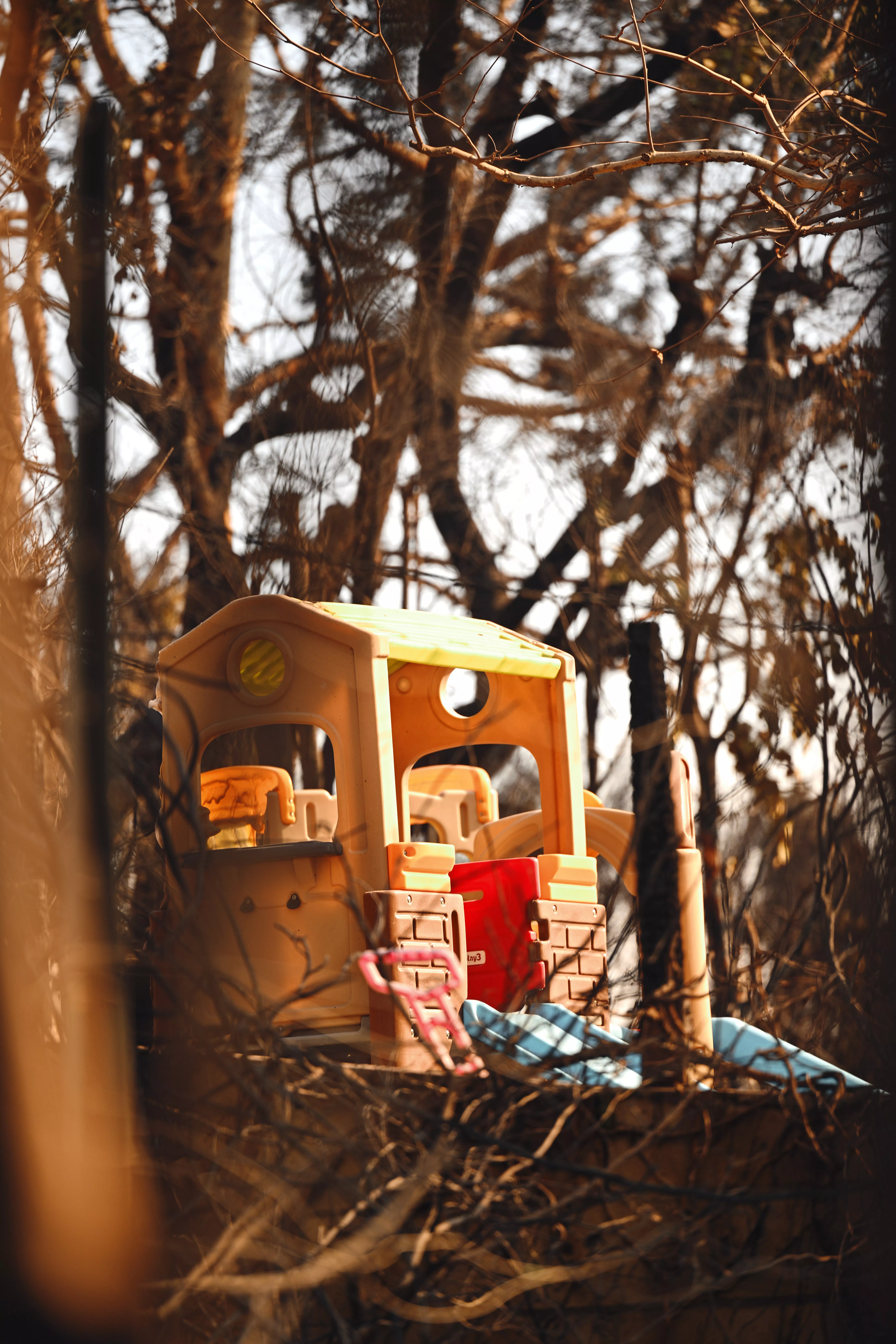 Una vista de la casa de un niño destruida por el incendio de Palisades el 10 de enero de 2025 en Pacific Palisades, California.