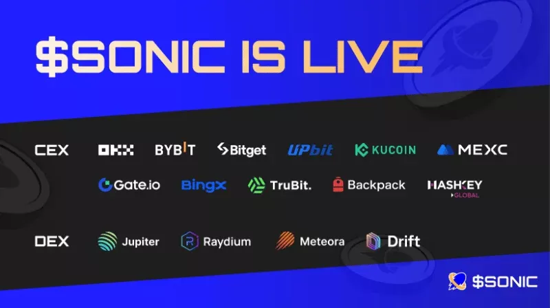 $SONIC Token Now Live on Exchanges