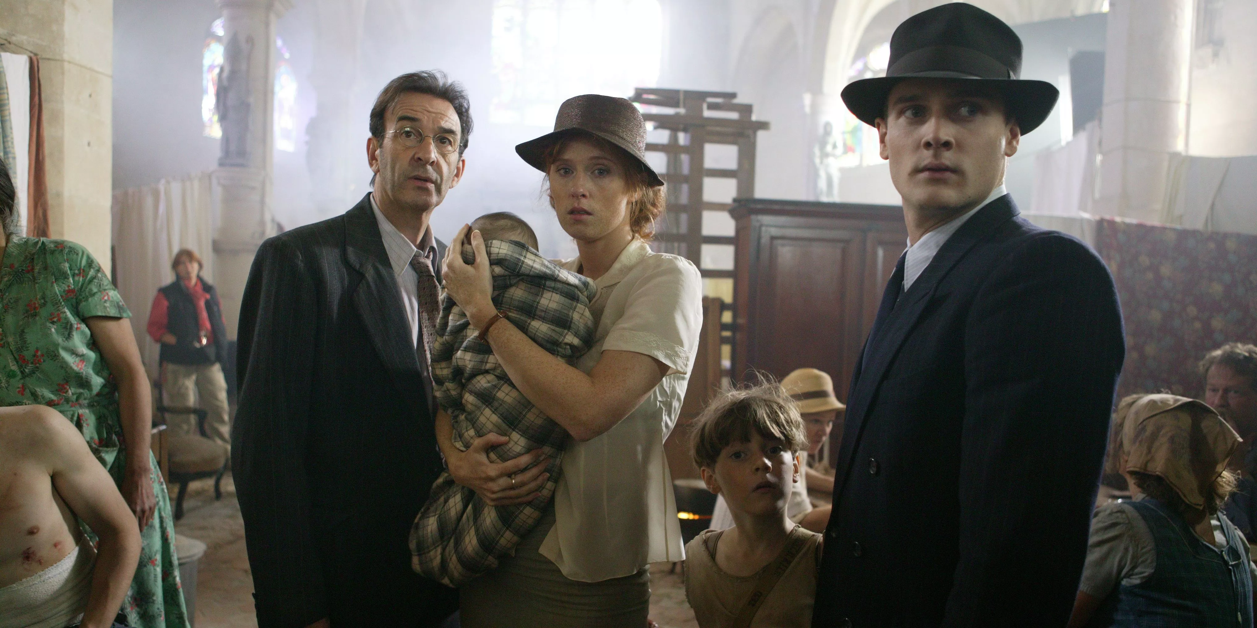 Displaced civilians in A French Village