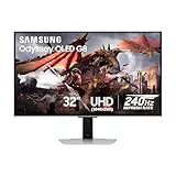 Samsung 32” Odyssey Qd-Oled G8 (G80Sd) Series 4K Uhd Smart Gaming Monitor, 240Hz 0.03Ms, G-Sync Compatible, Glare-Free Display, Gaming Hub, Sleek Design, 3 Year Warranty, Ls32Dg802Snxza, 2024