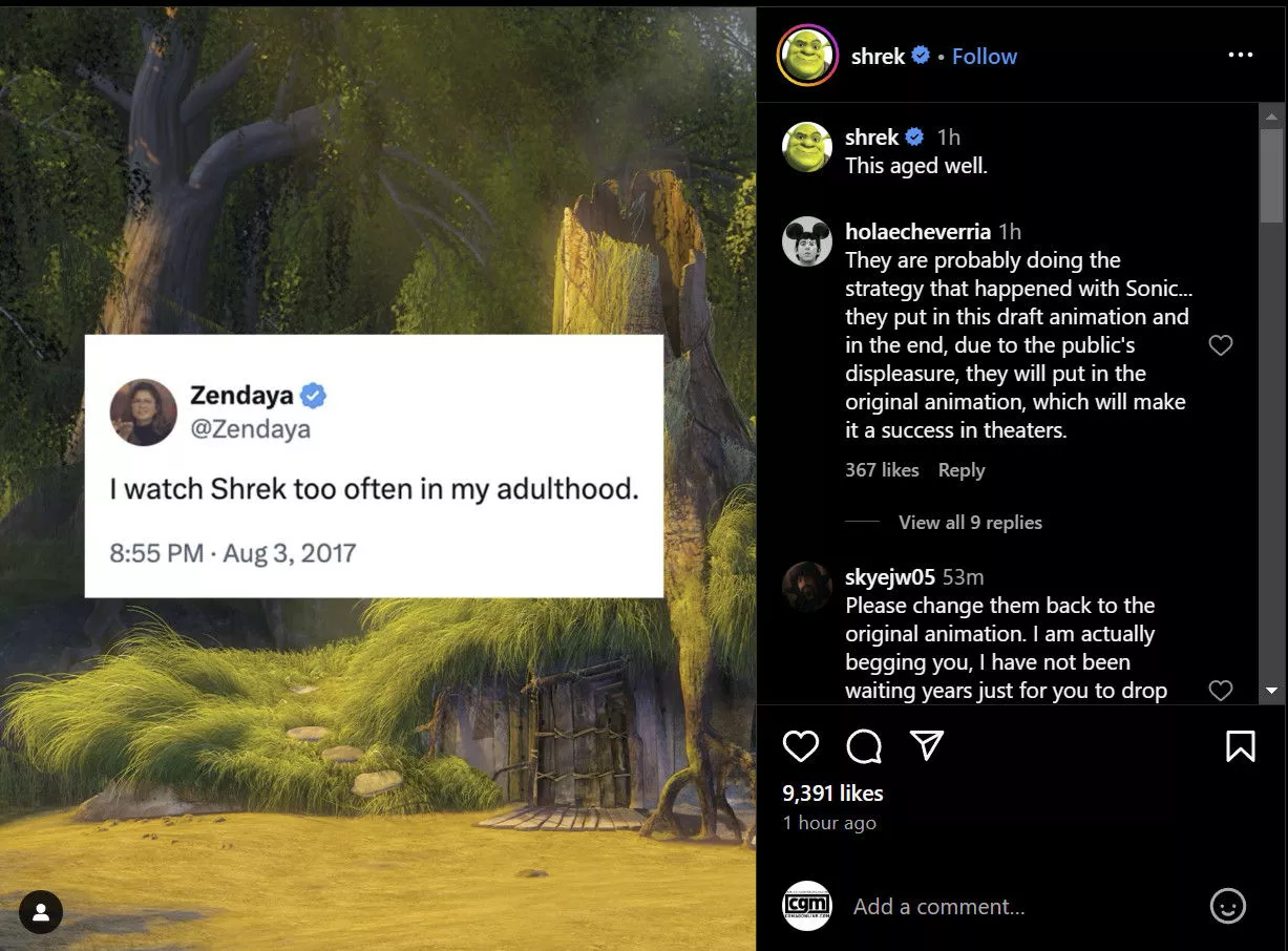 Shrek 5'S Massive Casting Reveal Puts Zendaya In The Role Of Swamp Princess