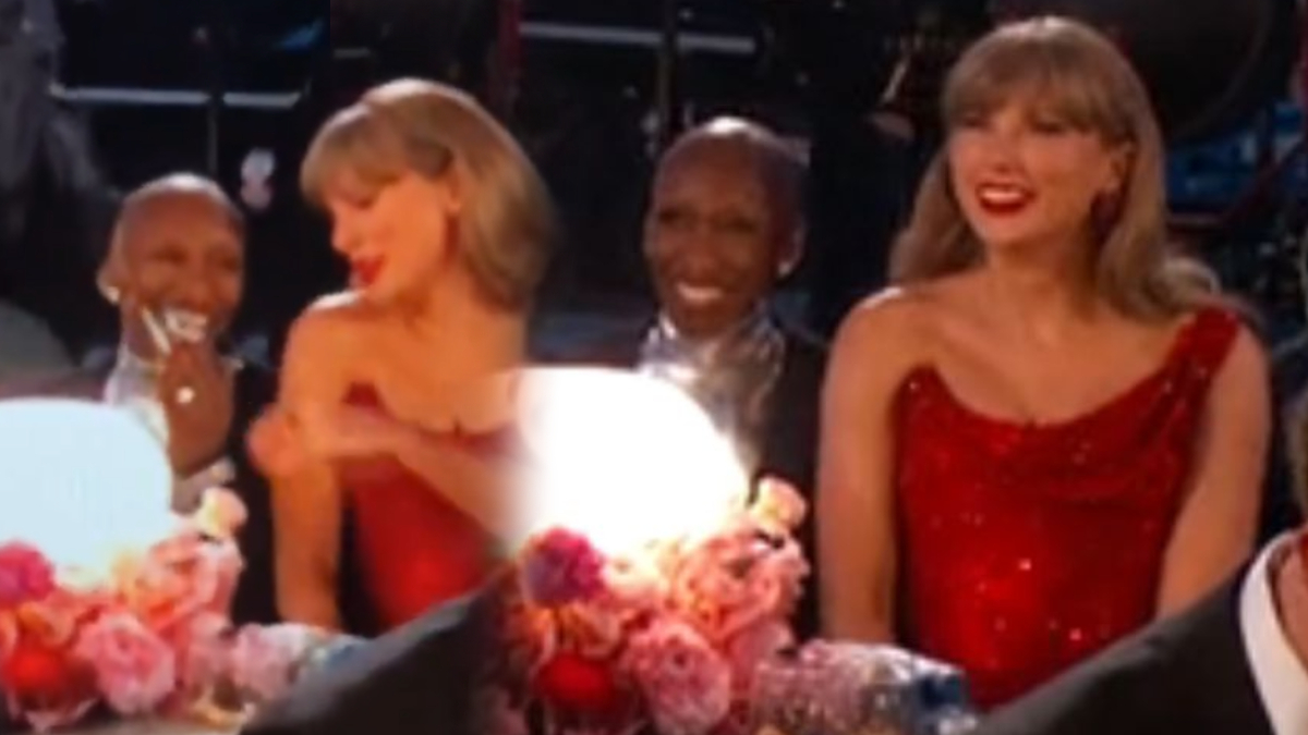 Taylor Swift recreó el icónico momento de "Holding Space" con Cynthia Erivo en los Grammy 2025
