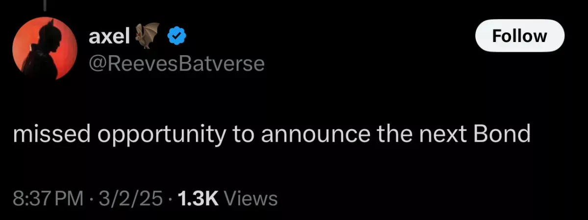 'Oportunidad Perdida': Los Espectadores Querían un Gran Anuncio Durante el 'Raro' Tributo a Bond en los Oscars