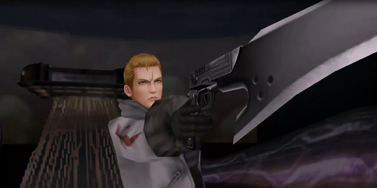 Seifer Holding The Hyperion Gunblade In Final Fantasy 8
