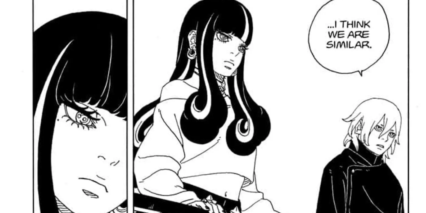 Mitsuki y Eida hablan sobre sus similitudes en Boruto: Two Blue Vortex