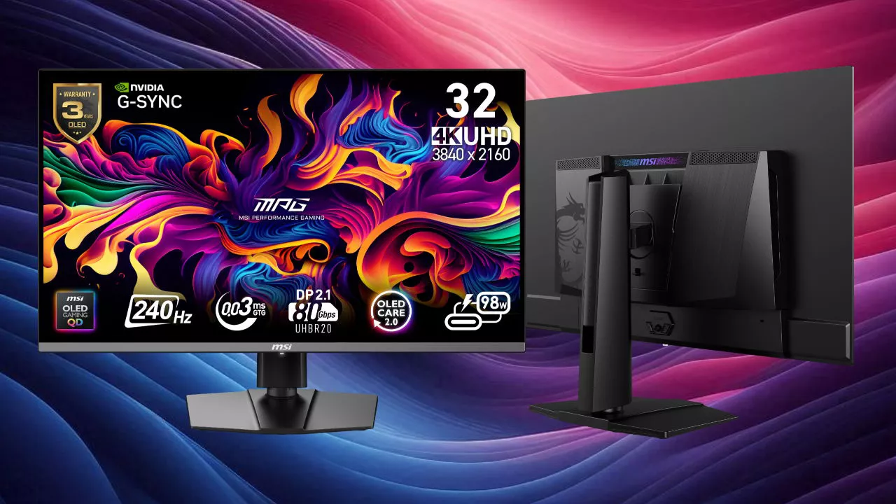 Msi’s New 4K Qd-Oled Monitors Push Displayport 2.1A To Its Limit