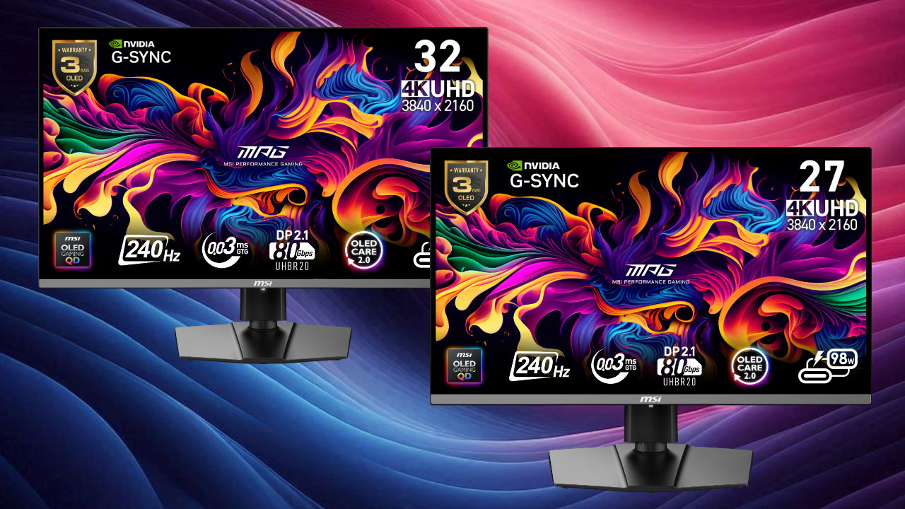 Los Nuevos Monitores 4K QD-OLED de MSI Llevan DisplayPort 2.1a al Límite