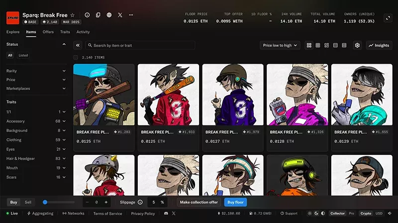 Sparq NFTs - Break Free OpenSea