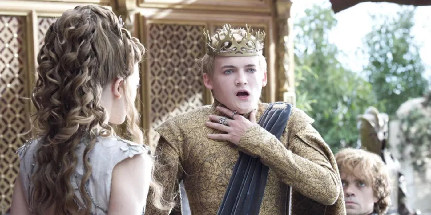 Joffrey Baratheon Choking in Game of Thrones