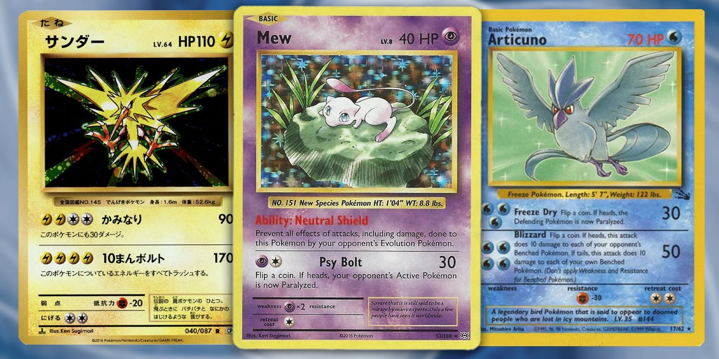 Cada carta Pokémon Legendaria en el formato Base-Rocket, clasificadas