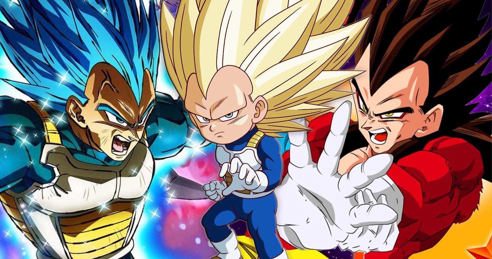 Cada forma de Super Saiyan Vegeta en la franquicia Dragon Ball, en orden cronológico