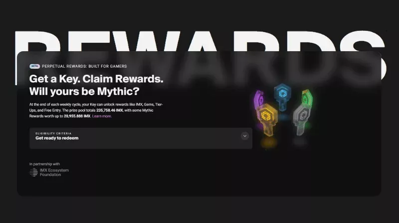 Recompensas Perpetuas Inmutables Ahora Activas, El Primer Sorteo Totaliza $93K