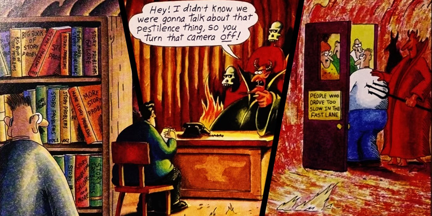 10 Cómics Hilarantes de The Far Side con Demonios