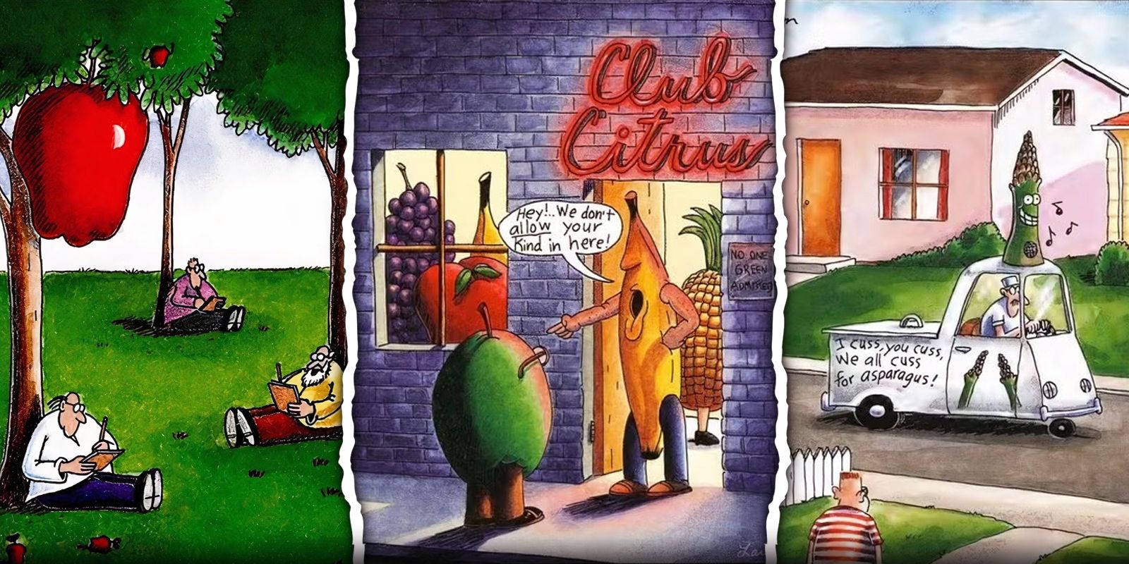Los Mejores Cómics de The Far Side Sobre Frutas y Verduras