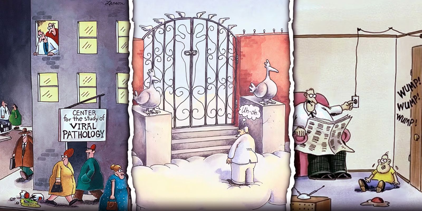 Los 10 Cómics Más Divertidos de The Far Side Donde un Personaje Dice "Uh Oh!"